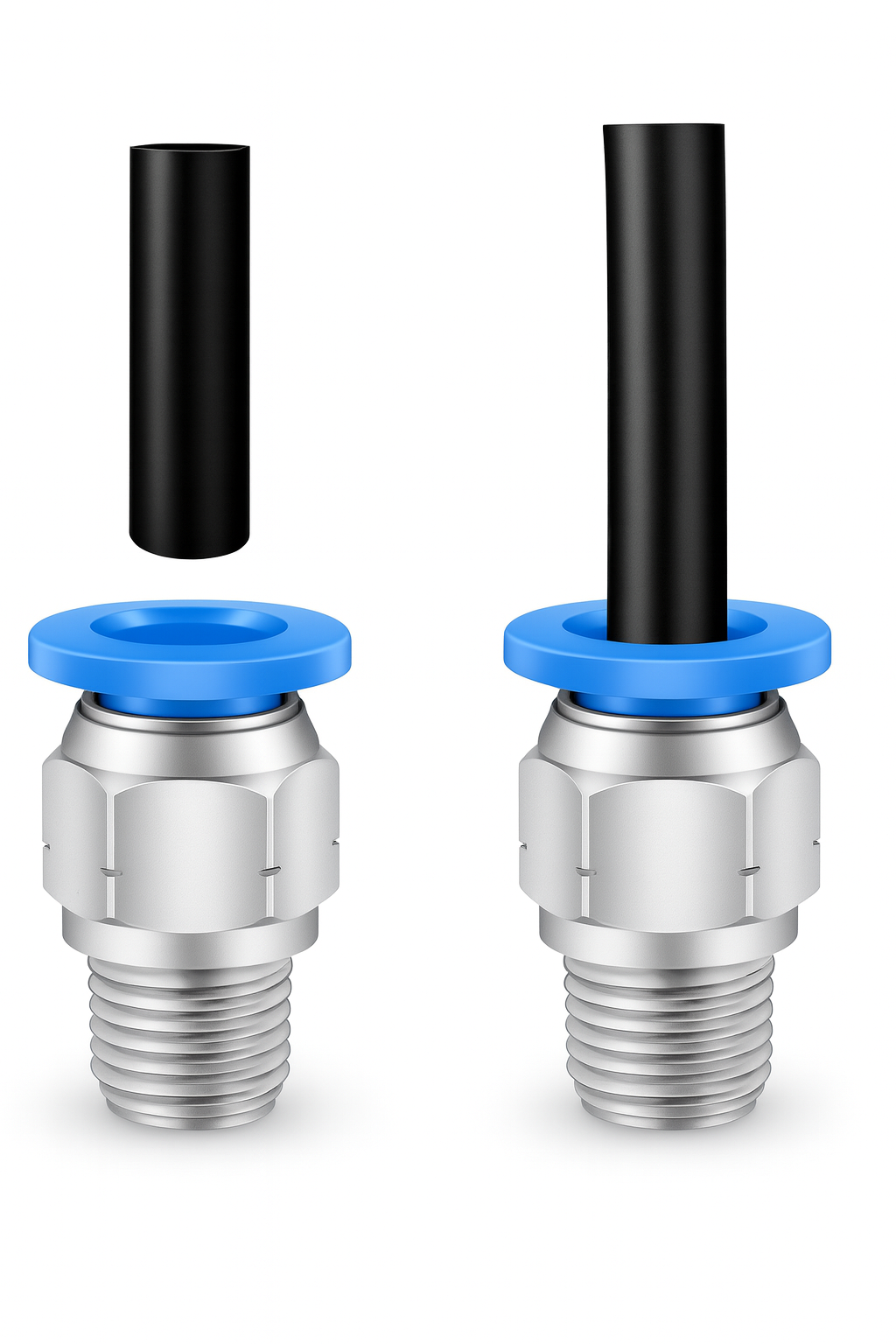 وصلة ضغط 8 مم سن 1/8 خارجى