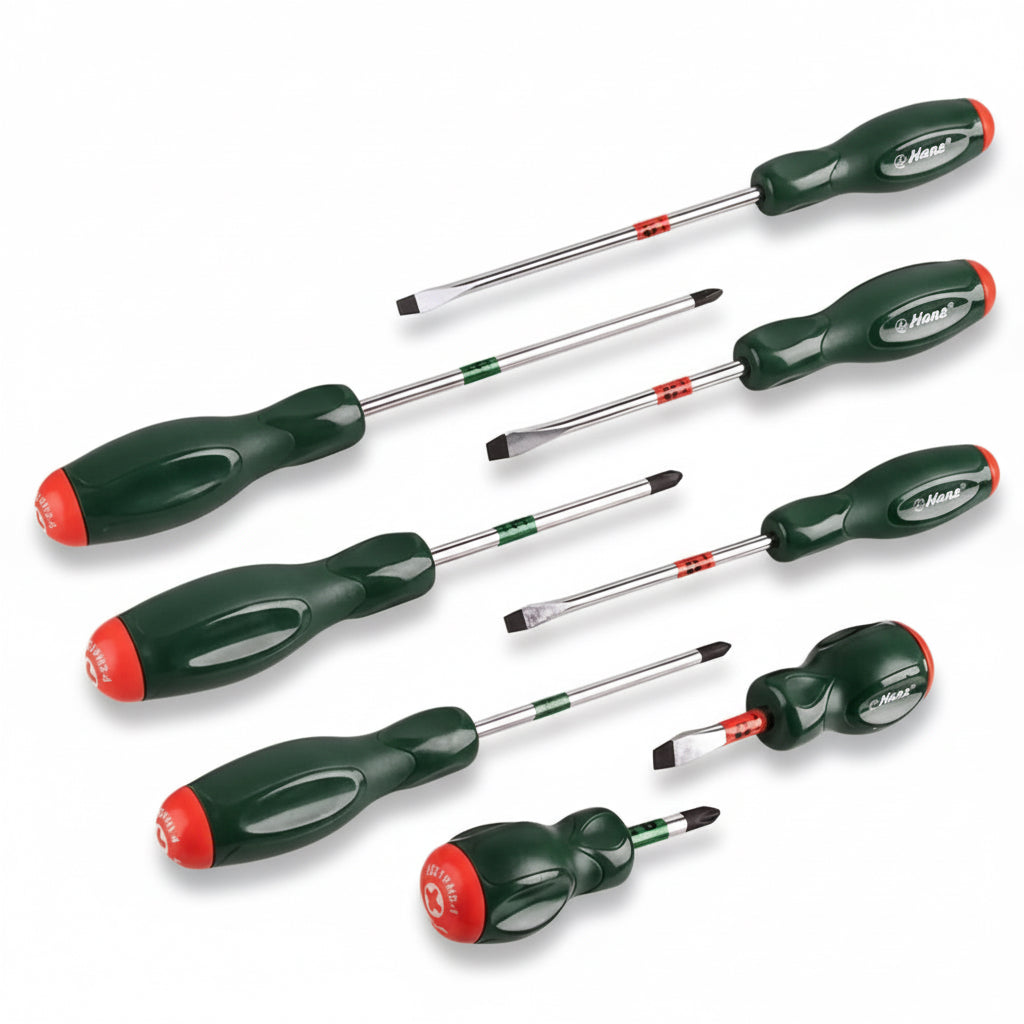 طقم مفك عادة وصليبة 8ق HANS