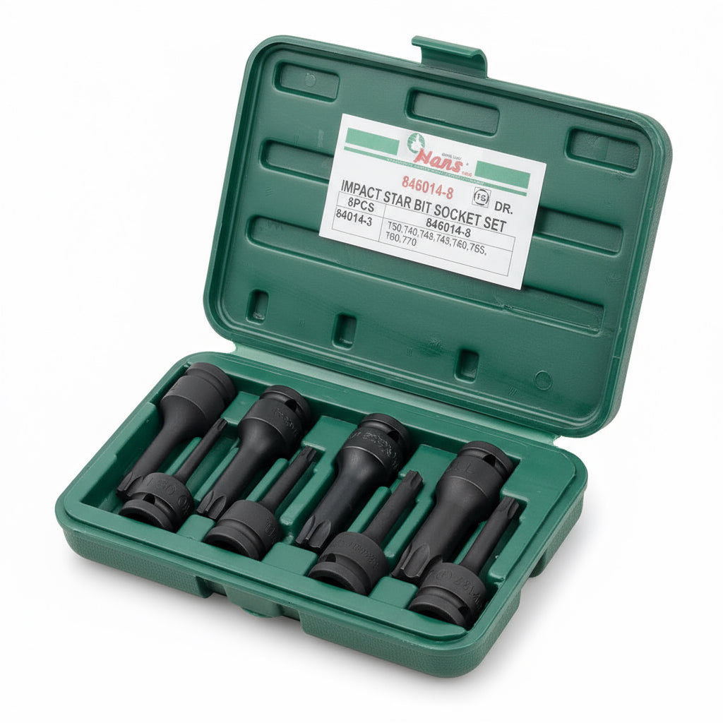 طقم لقم الن نجمة اسود تصادمى 8ق 1/2بوصة HANS