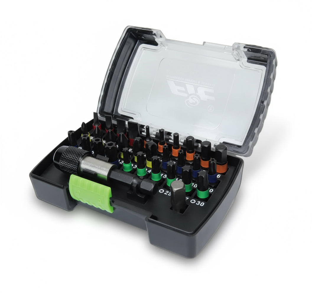 طقم سن مفك 32ق سن عادة وصليبة ونجمة ومسدس FIT