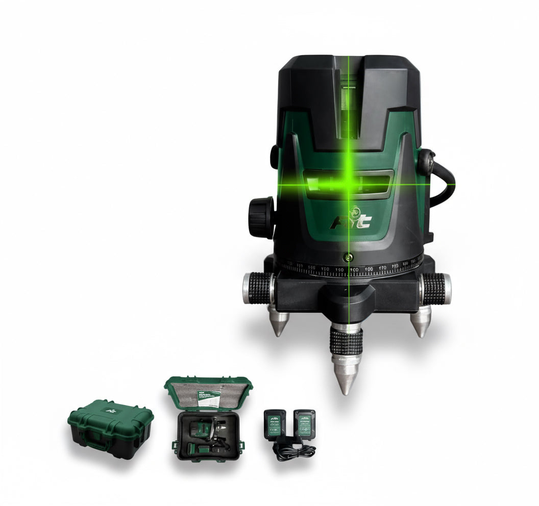 ميزان ليزر 5 خط اخضر شارب 2بطارية FIT 5XX