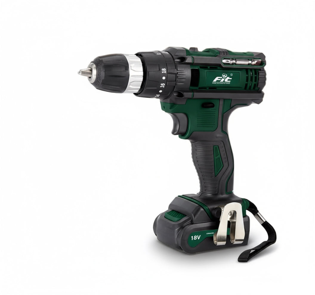 شنيور بطارية 18فولت عزم 37نيوتن + 2بطارية FIT