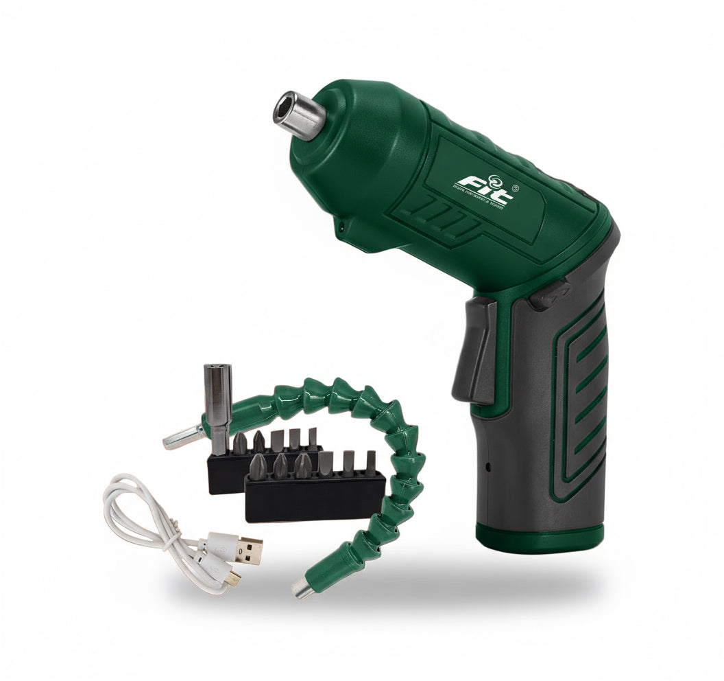 مفك بطارية 4.8 فولت+10لقم FIT