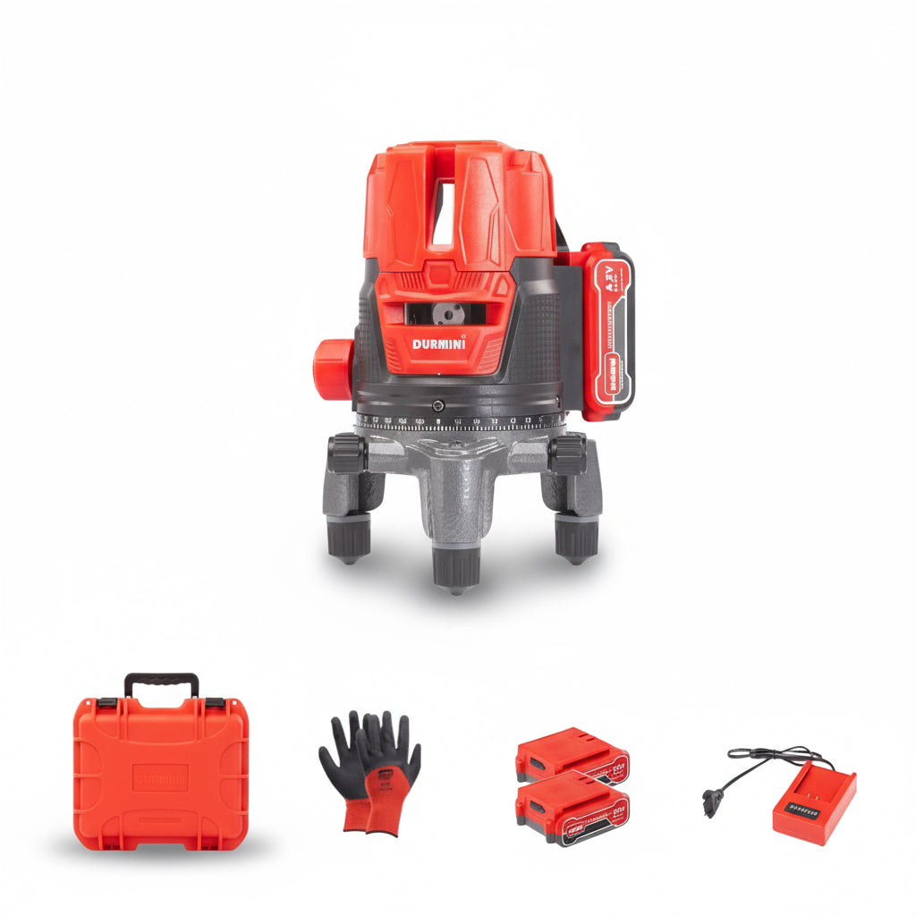 ميزان ليزر 5 خط اخضر 2بطارية DURMIRI