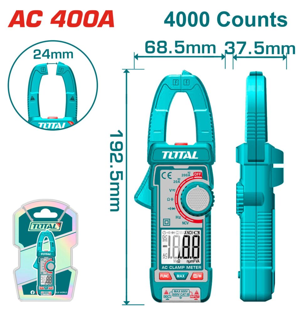 بنسة امبير كلامب 400 امبير TOTAL