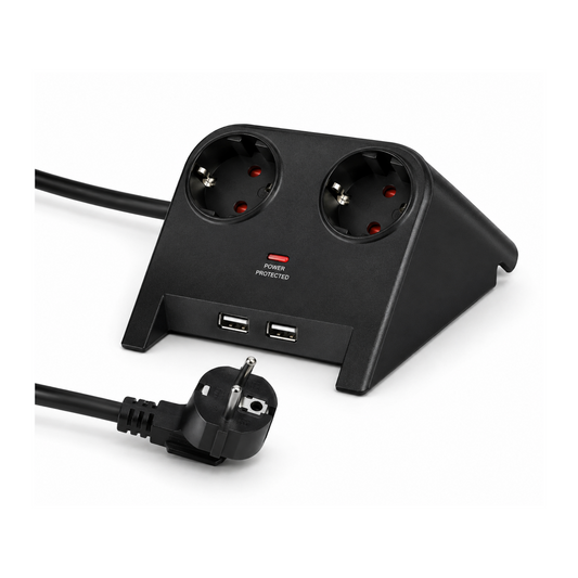 مشترك كهرباء 2 فتحة + 2 USB سلك 1.8متر BRENNENSTUHL