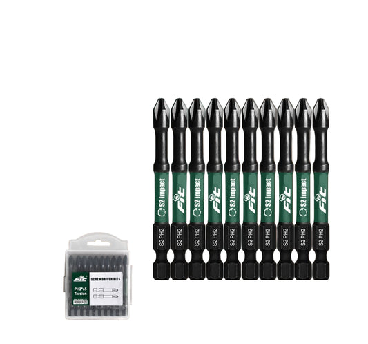7cm FIT Black Impact Cross One Way Screwdriver Bit