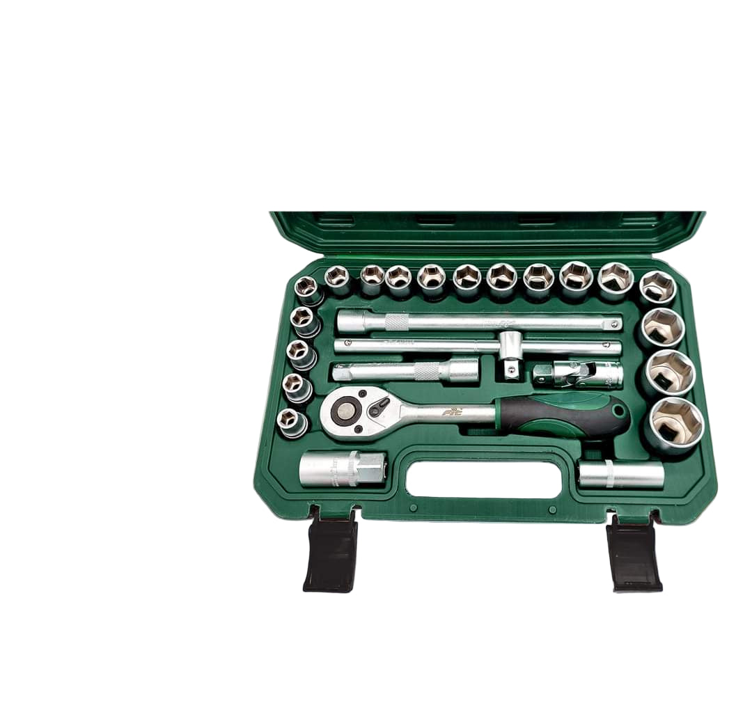 25-Piece 1/2-Inch Hex FIT Socket Set