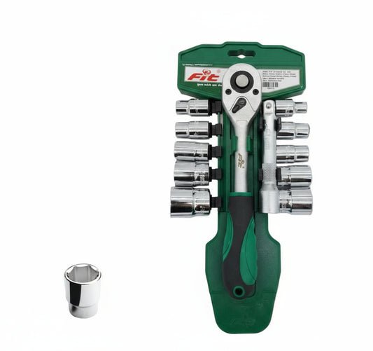 12-Piece 1/2-Inch Hex Socket Set Fit