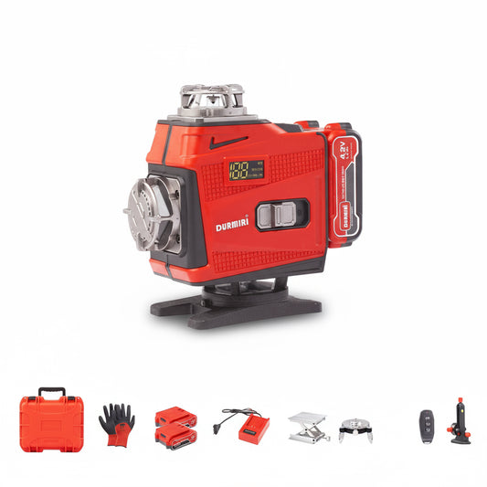 ميزان ليزر 12 خط اخضر 2بطارية DURMIRI