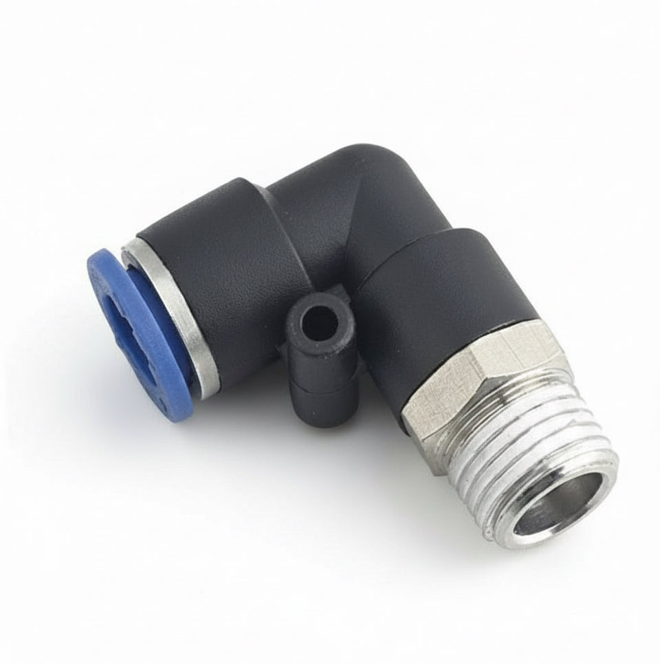 وصلة ضغط كوع 8 مم سن 1/8 خارجى